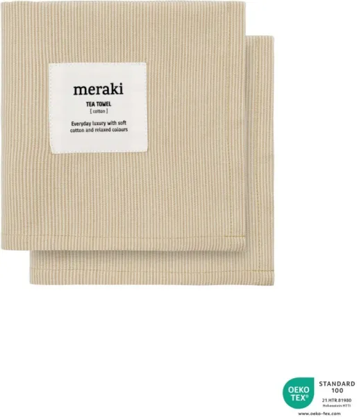 Tea towel, Verum, Off white/safari