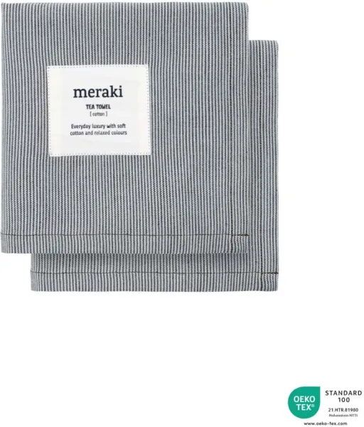 Tea towel, Verum, Light grey/army green